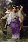Heart Paintings - The Heart's Awakening by William Bouguereau